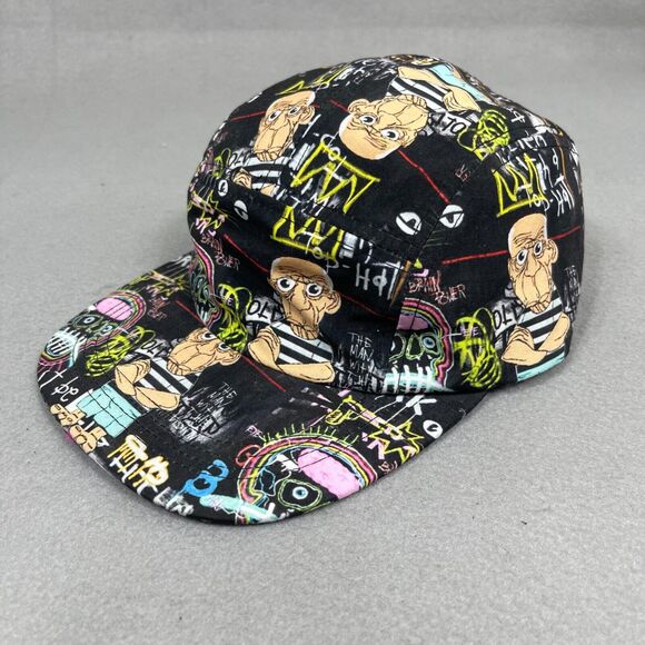 Tango Hotel 5 Panel Cap Strapback Hat All Over Print Black One Size Fits Most - Picture 4 of 7